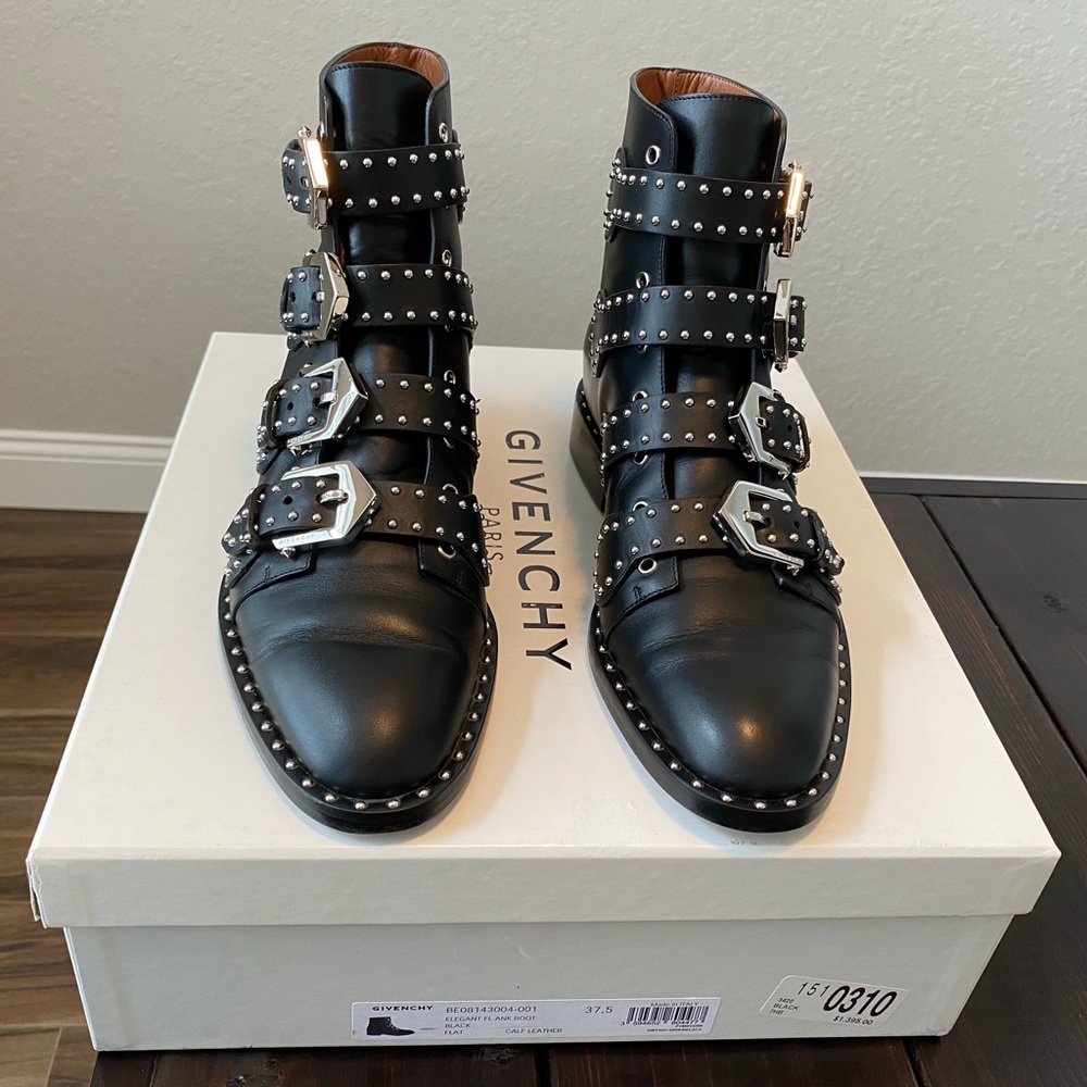 Givenchy Elegant Flat Ankle Stud Boot